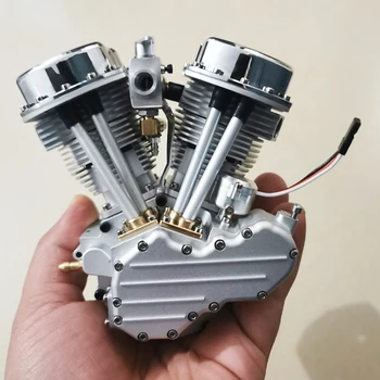 Четырехтактный бензиновый двигатель FG-VT9 MINI V2 с воздушным охлаждением Может запускать модифицированную модель двигателя внутреннего сгорания