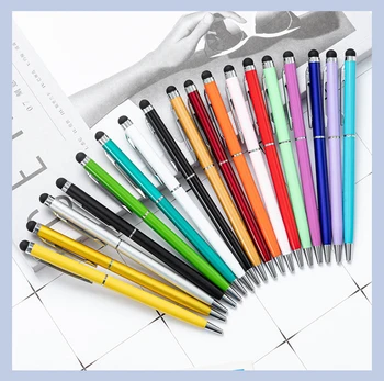 Шариковая ручка с сенсорным экраном 2-В-1, Металлическая Ручка, Офисная Школьная Ручка Для Письма, Многофункциональная Цветная Подарочная Ручка, Деловая Ручка для подписи 1.0