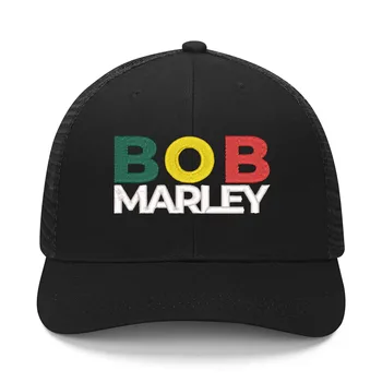Шляпа с вышивкой певца Боба Марли, регги, Раста, мужские, женские спортивные бейсболки, сетчатая кепка в стиле хип-хоп, летние кепки на заказ